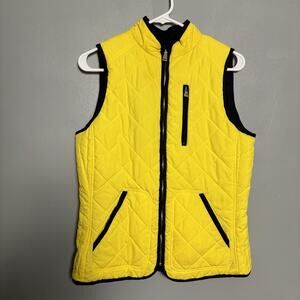 Lauren Ralph Lauren Women’s Yellow Navy Reversible Golf Tennis Vest Medium